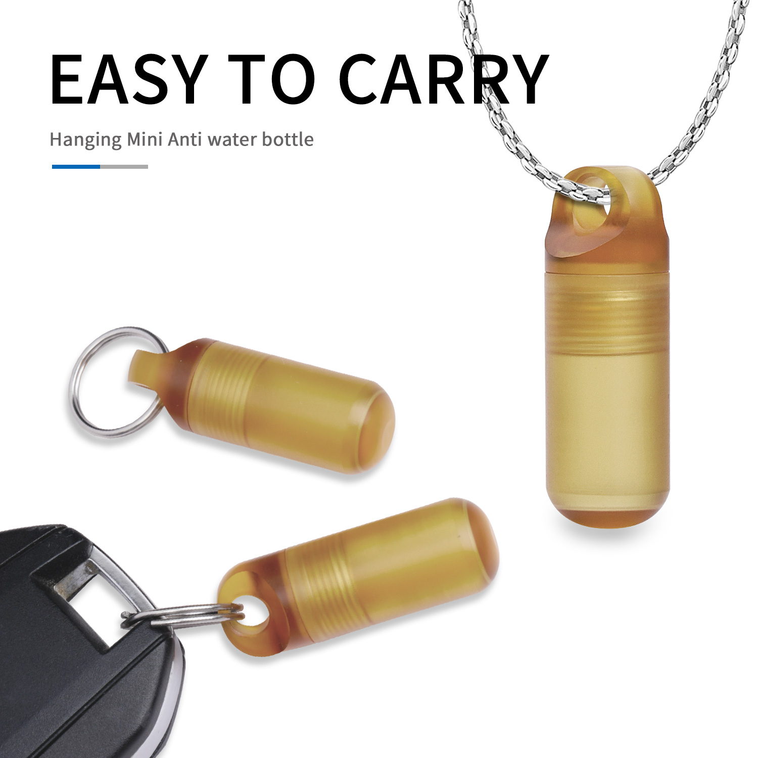 Edc Pill Carry - Kotak Pil Portabel Mini Botol Tahan