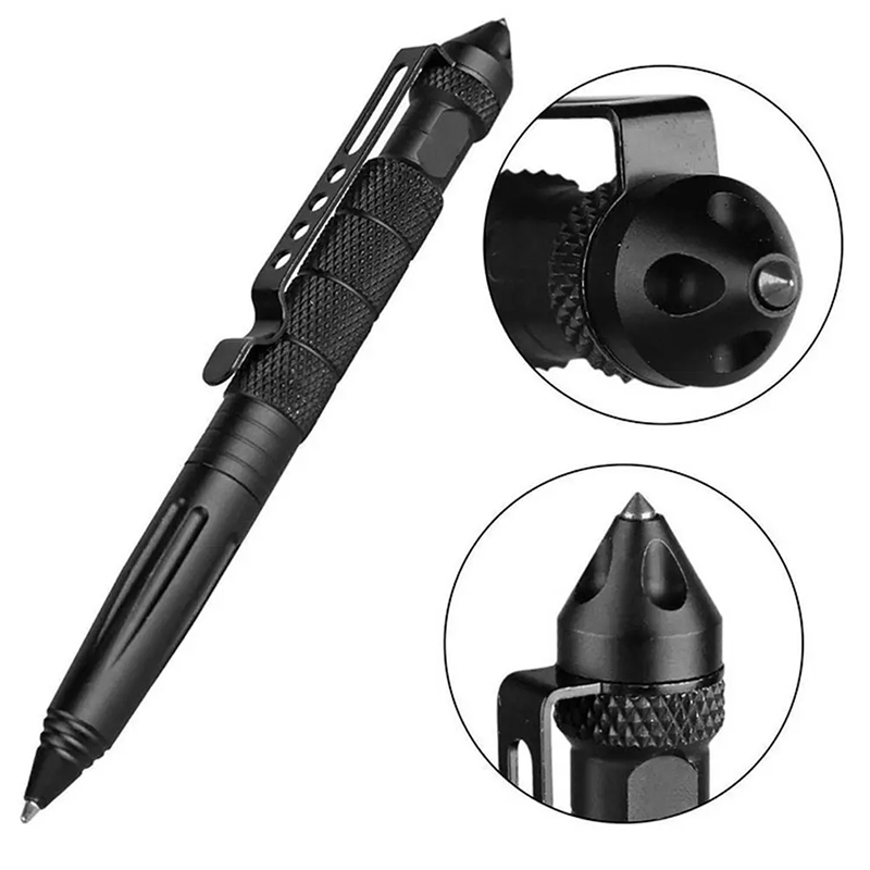 Pen Tactical Glass - Pena Taktis Militer Multifungsi Pena Bolpoin