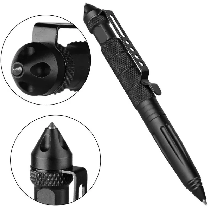 Pen Tactical Glass - Pena Taktis Militer Multifungsi Aluminium Aloi