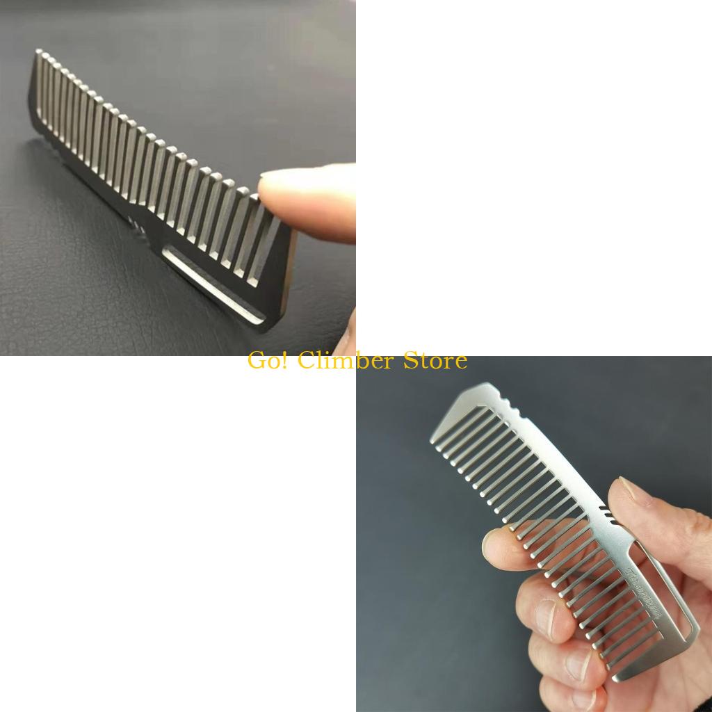 Comb Pocket Titanium - Q84C Portabel untuk Sisir Aloi Sikat