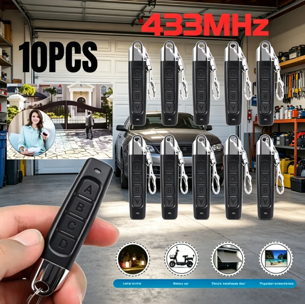 Bottle Opener Keyring - Duplikator Remote Control 4 Tombol 433MHz