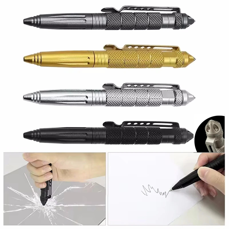 Pen Tactical Glass - 1/2/3/4 Buah Pena Taktis Multifungsi Luar