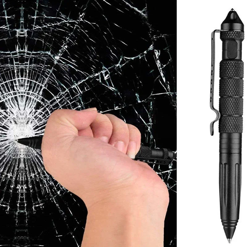 Pen Tactical Glass - Pena Taktis Logam Multifungsi Luar Ruangan