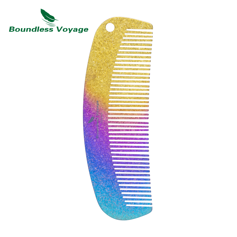 Comb Pocket Titanium - Sisir Rambut dan Jenggot Titanium Boundless