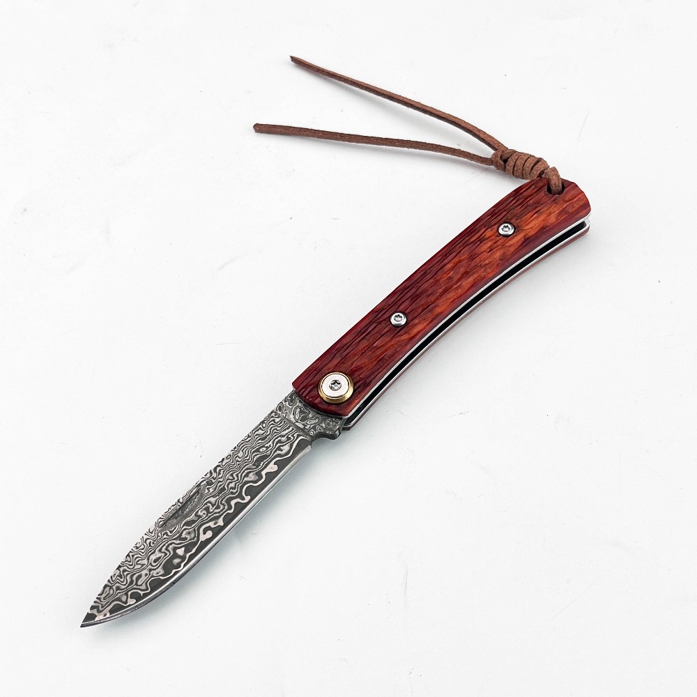 Edc Carry Pocket Knife - Pisau Lipat Berkualitas Tinggi Gagang Merah