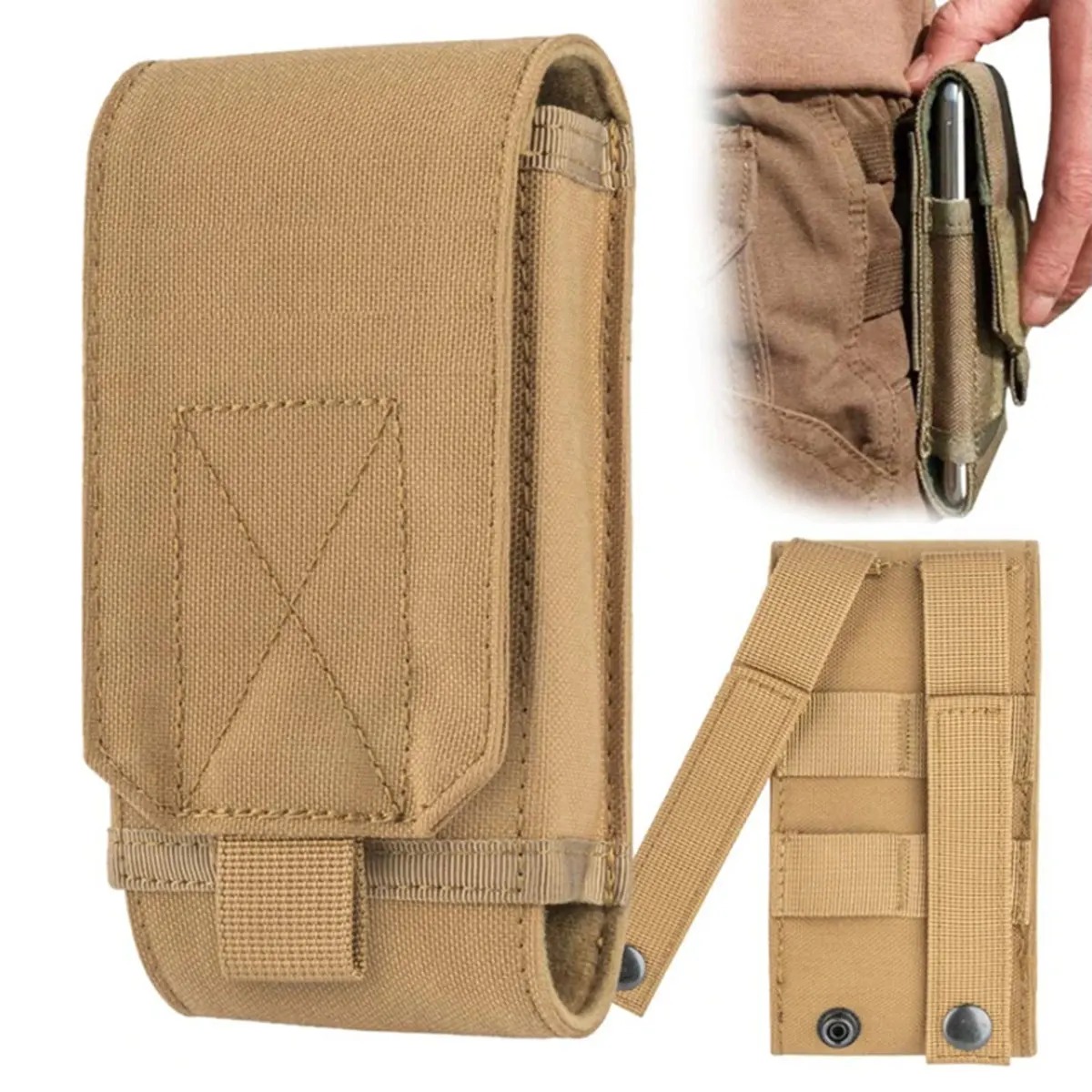 Edc Carry Pouch - Kantong Laser Molle Taktis untuk Ponsel,