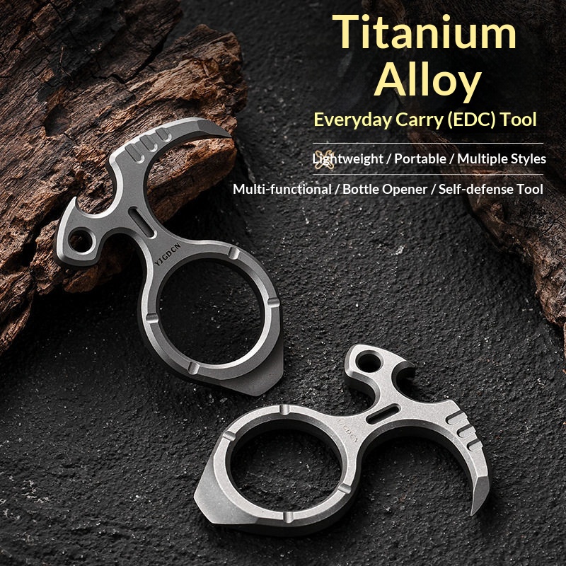 Titanium Pry Bar - Yjgdcn Edc026 Gantungan Kunci Multifungsi Paduan