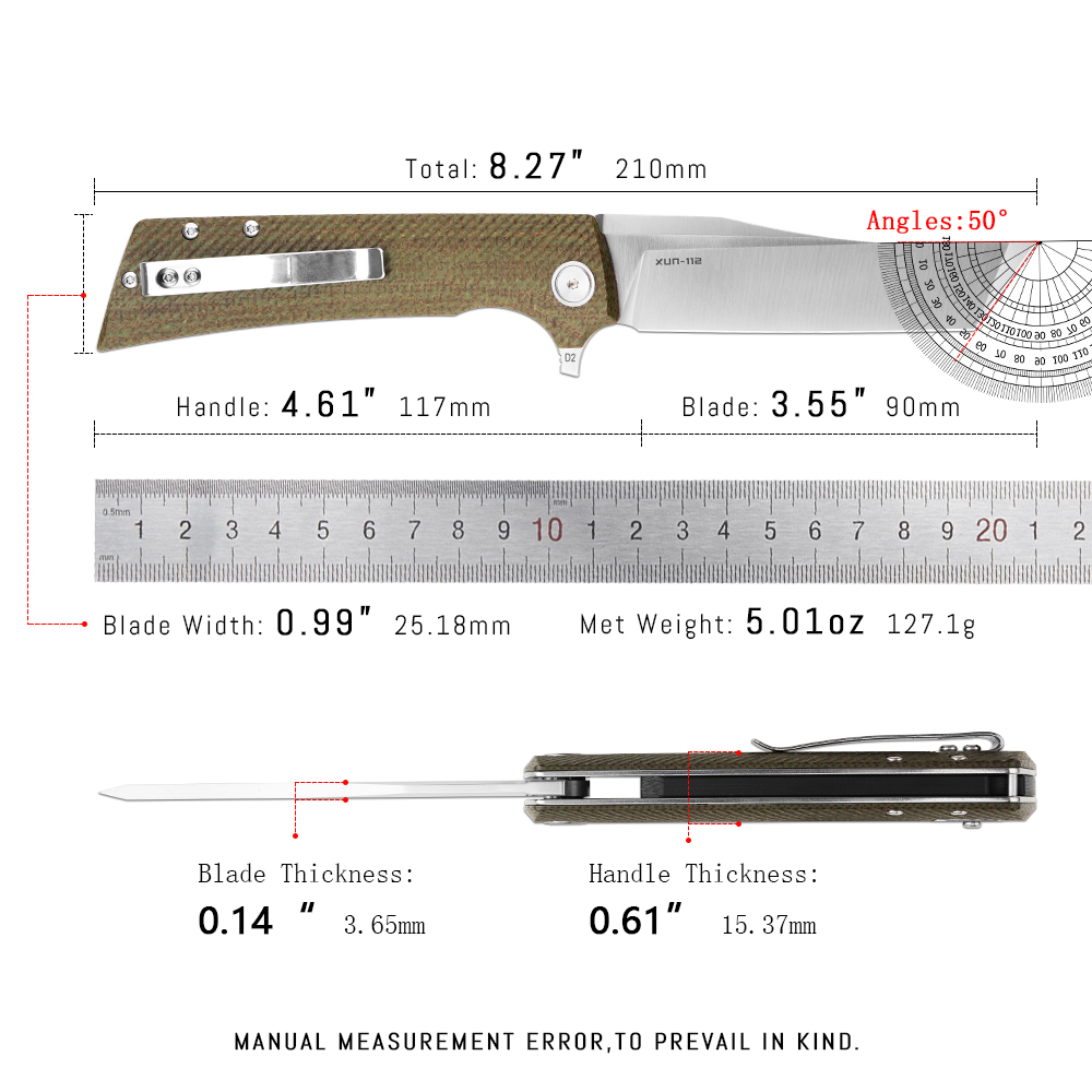Pisau Lipat Shooziz XUN112 EDC - Edc Carry For Men ulasan dan harga