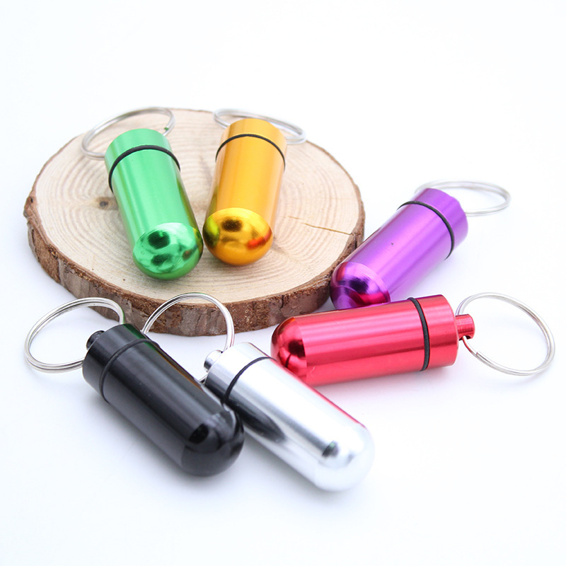 1/5 Buah Gantungan Kunci Kotak - Edc Pill Carry ulasan dan harga