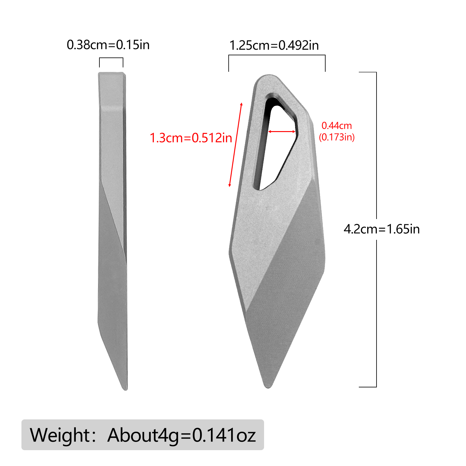 Alat Multifungsi EDC 2Pcs dari - Titanium Pry Bar ulasan dan harga