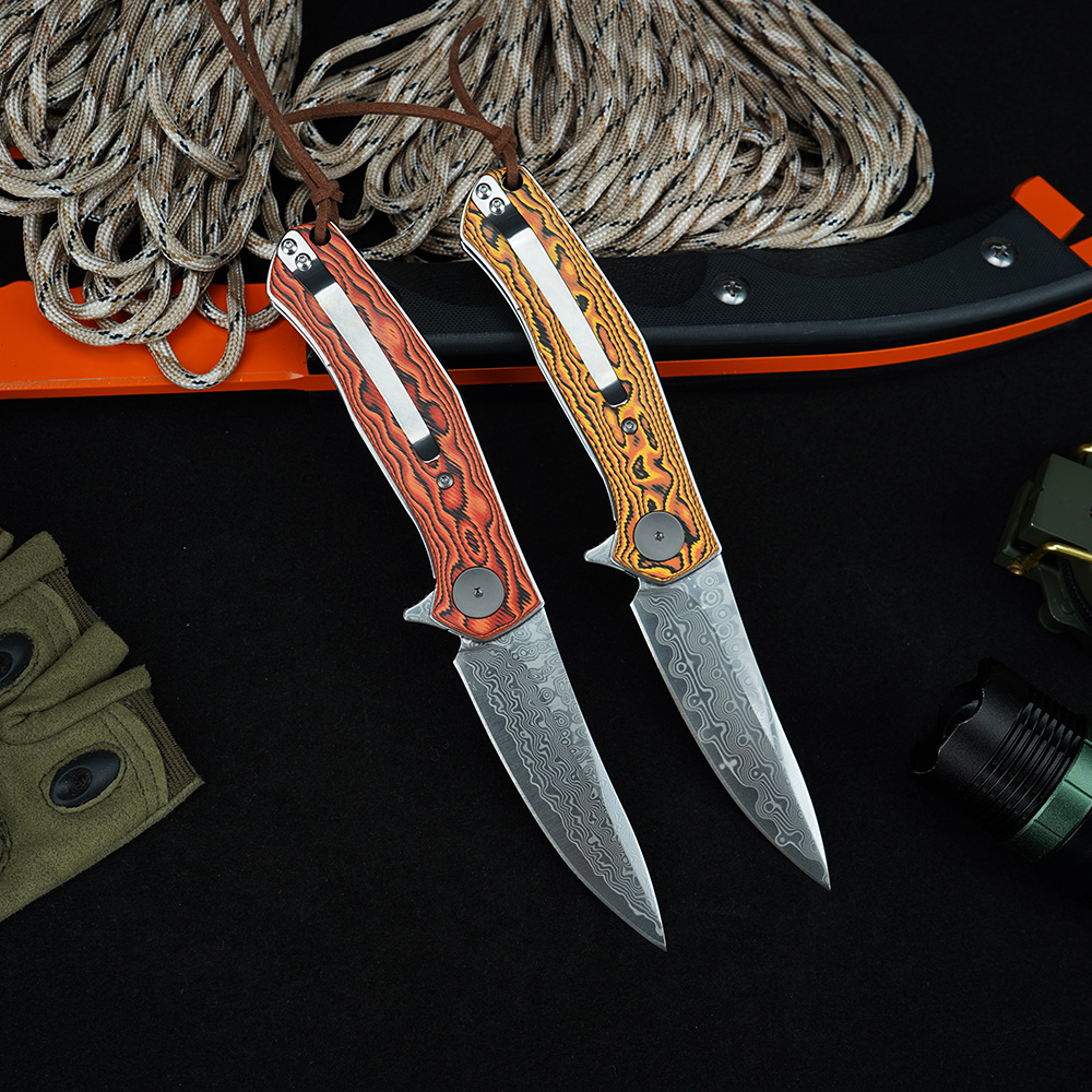 Pisau Damascus KS 4020, Pisau  - Edc Carry For Men ulasan dan harga