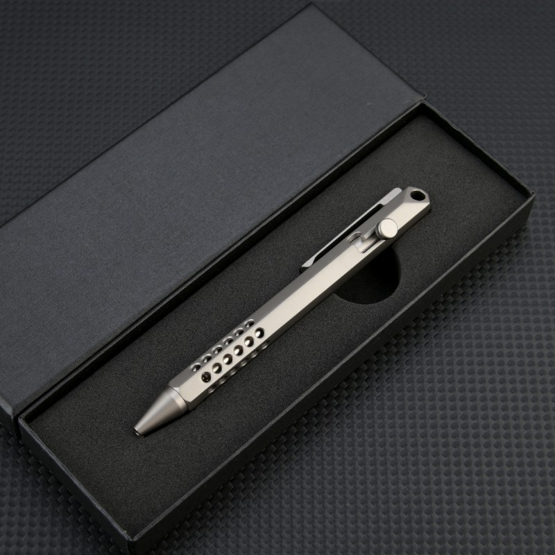 Pena Portabel Paduan Titanium  - Pen Tactical Glass ulasan dan harga