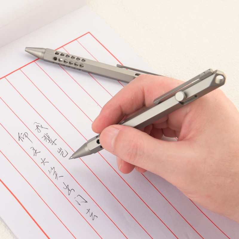 Pena Portabel Paduan Titanium  - Pen Tactical Glass ulasan dan harga