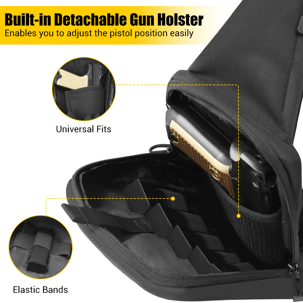 Tas Pistol Taktis Tas Penyimpa - Edc Carry Pistols ulasan dan harga