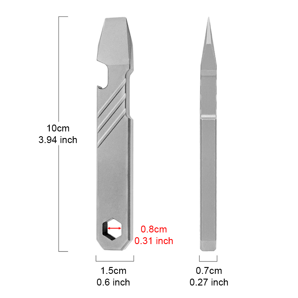 Alat Pry Bar Titanium EDC – Pr - Titanium Pry Bar ulasan dan harga