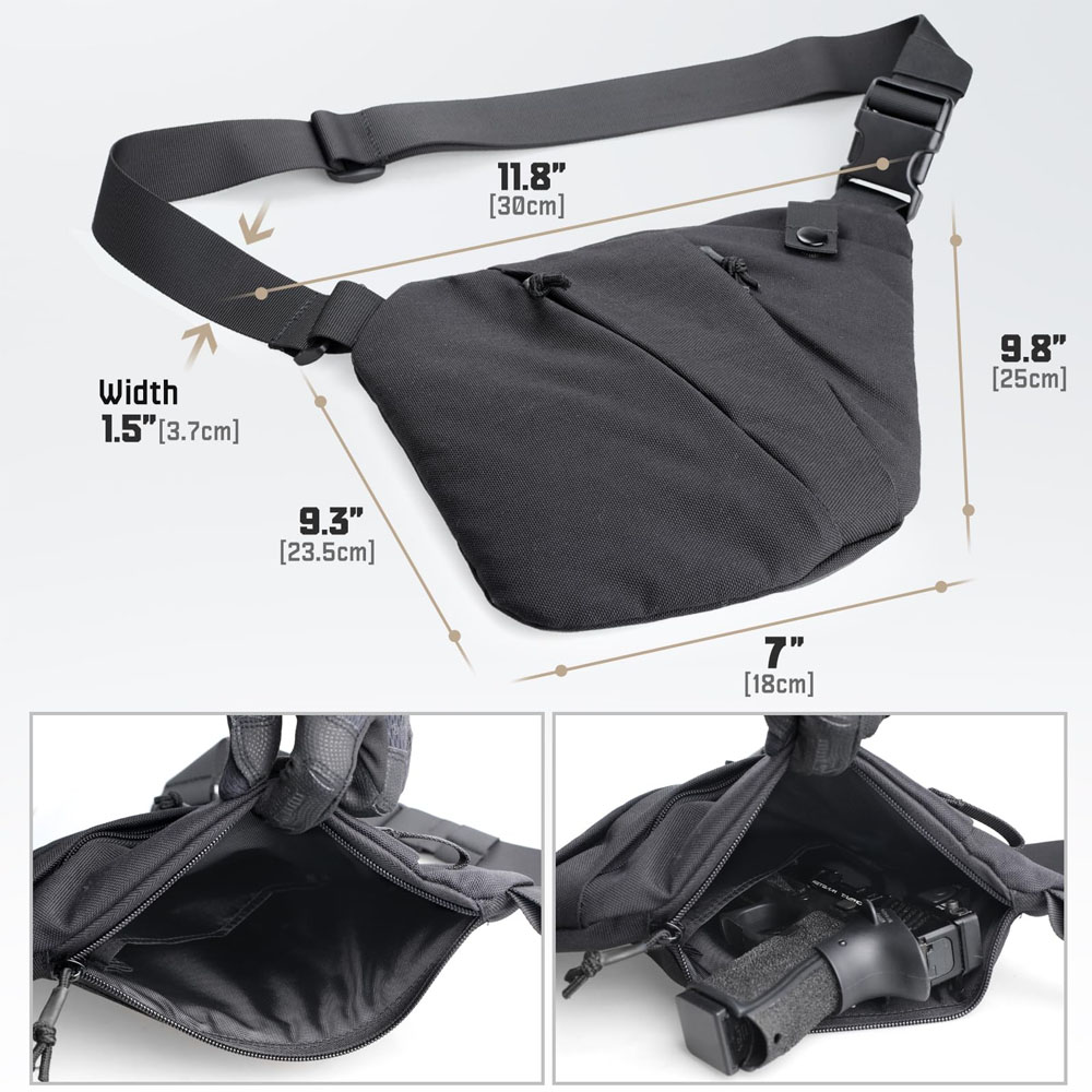 Tas gendong Pistol tersembunyi - Edc Carry Pistols ulasan dan harga