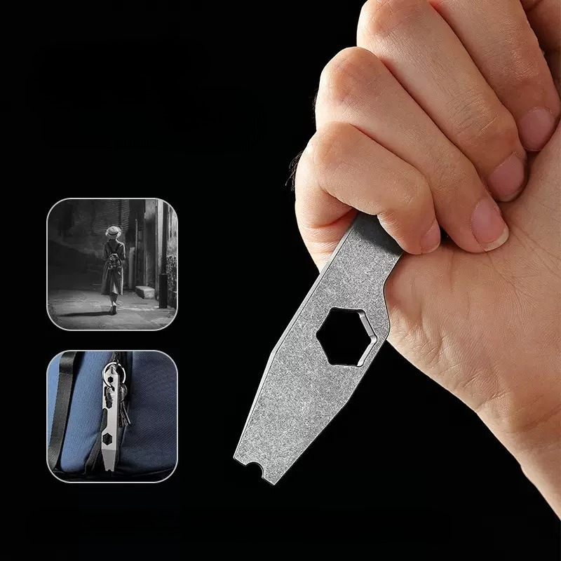 Alat Multifungsi Mini Titanium - Titanium Pry Bar ulasan dan harga
