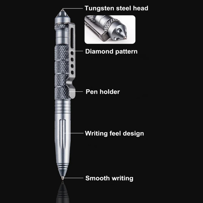 Pena Taktis Militer Paduan Alu - Pen Tactical Glass ulasan dan harga