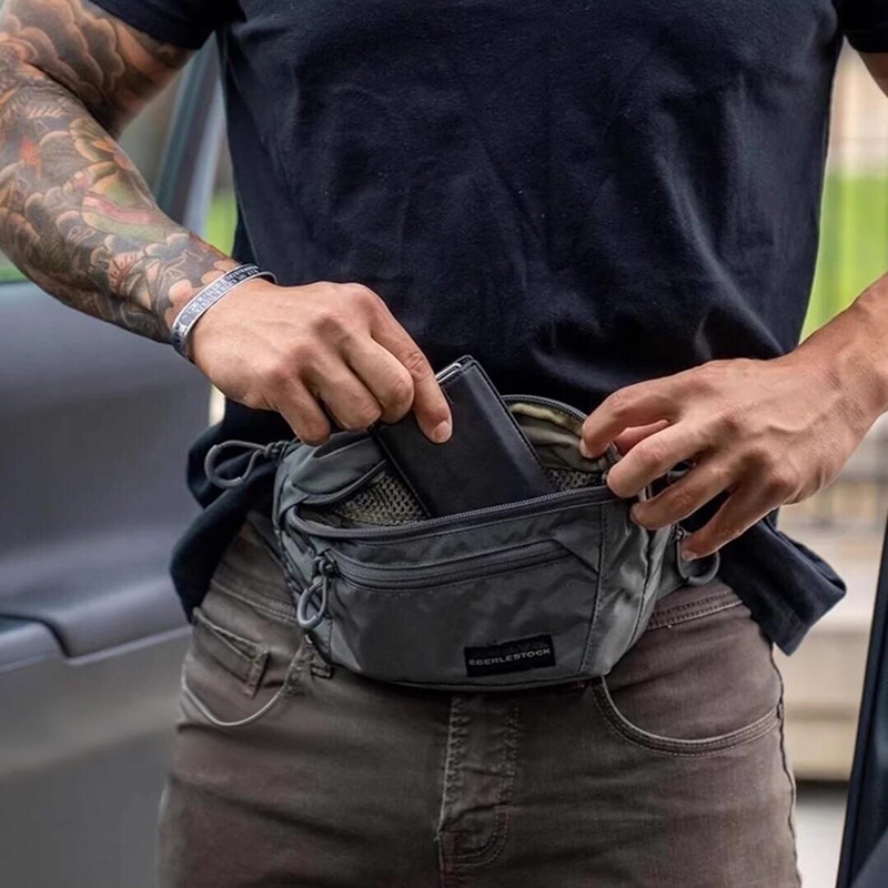 Tas Pinggang Pria dengan Tali  - Edc Carry Bag For Men ulasan dan harga