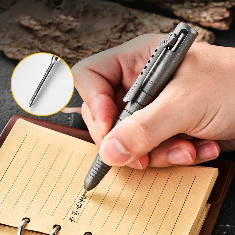 Pena menulis taktis Titanium E - Pen Tactical Glass ulasan dan harga