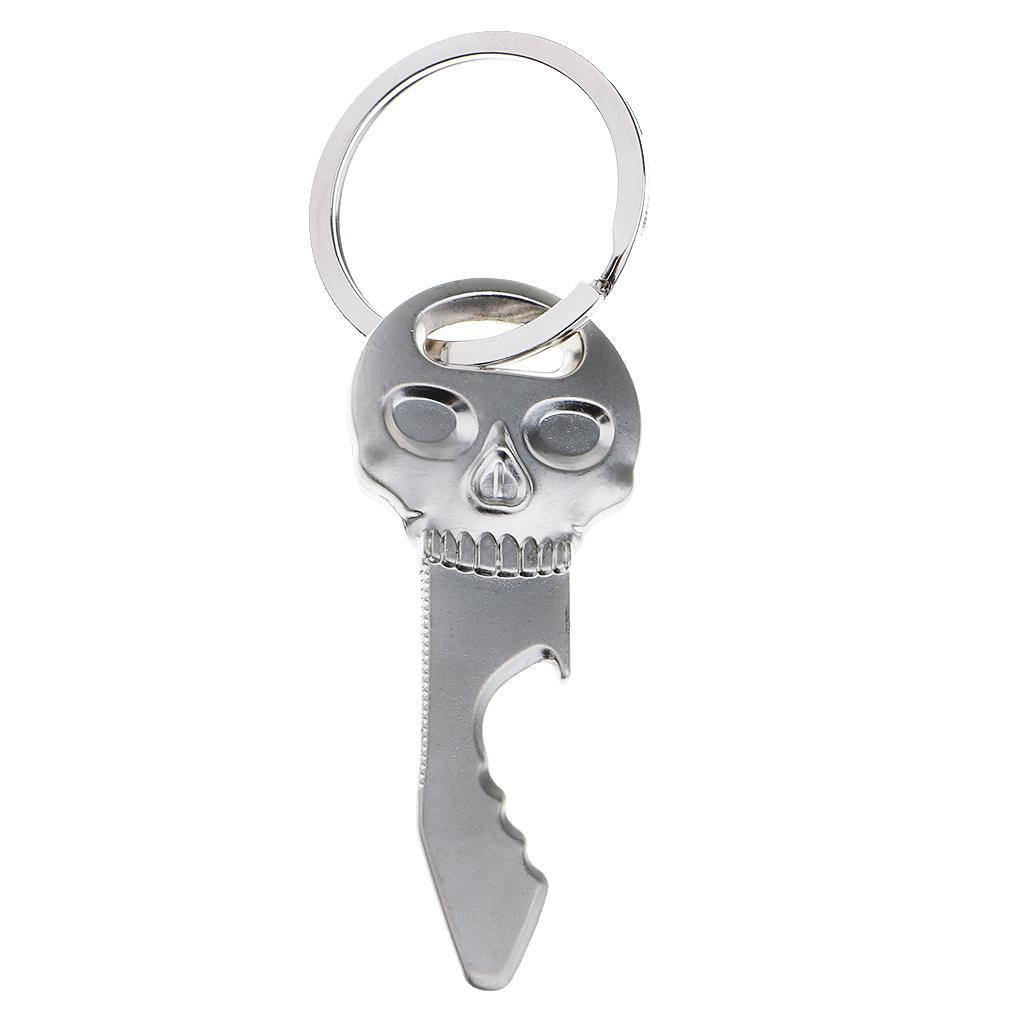 Gantungan Kunci Logam Tengkora - Bottle Opener Keyring ulasan dan harga