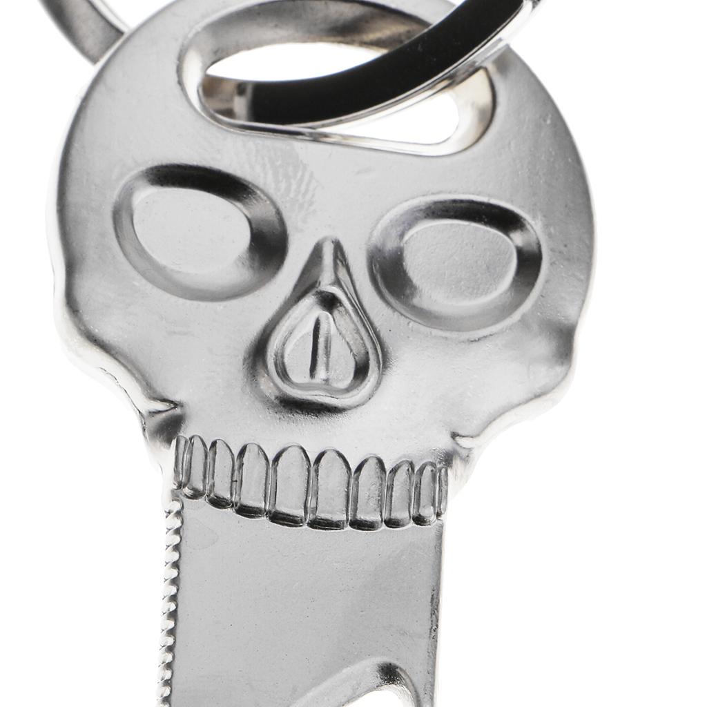 Gantungan Kunci Logam Tengkora - Bottle Opener Keyring ulasan dan harga