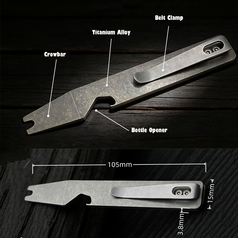 10.5CM TC4 Titanium Alloy Pry  - Titanium Pry Bar ulasan dan harga