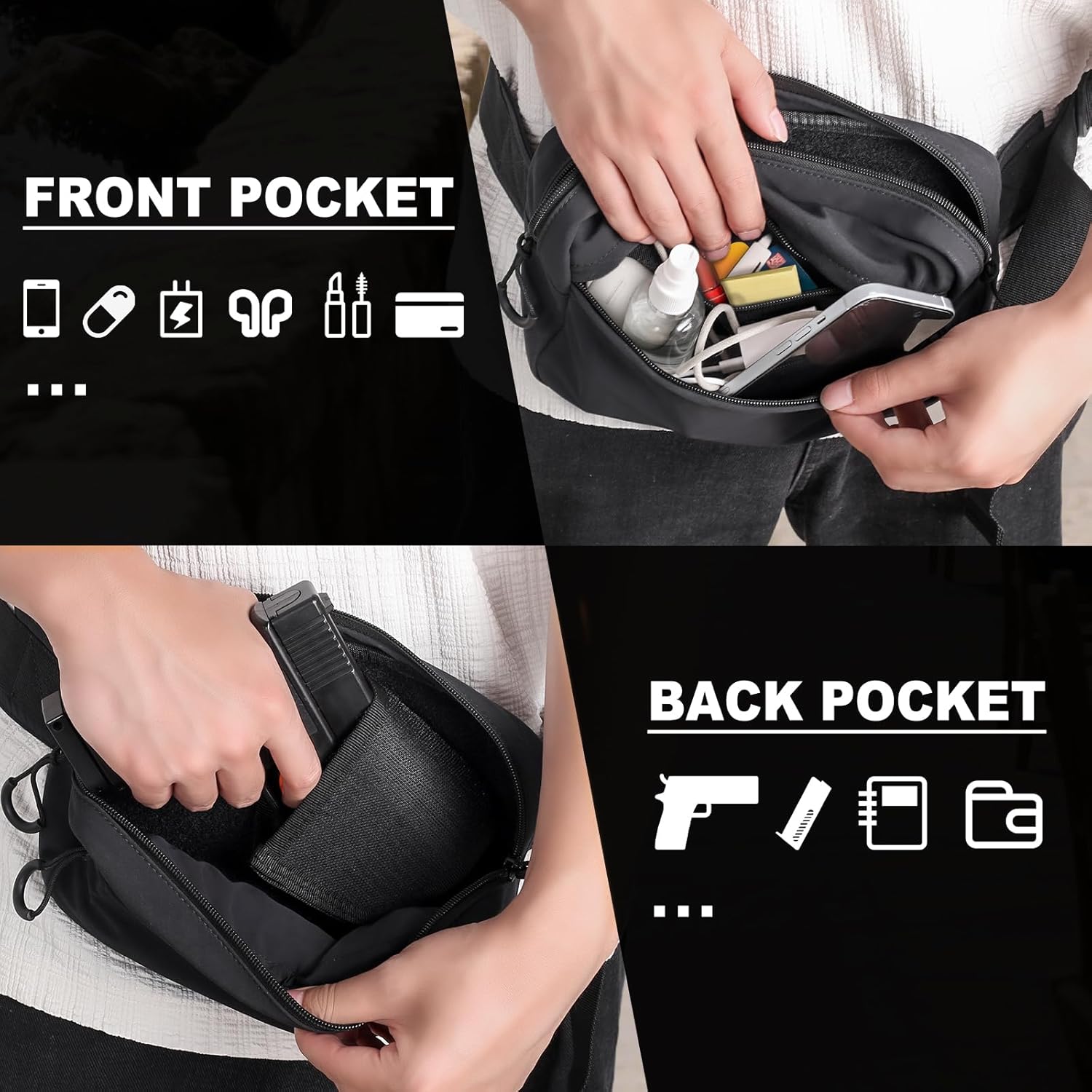 Paket Fanny Taktis dengan Saru - Edc Carry Pistols ulasan dan harga